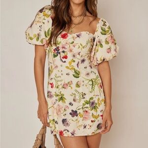 fab'rik Barnes floral printed mini dress